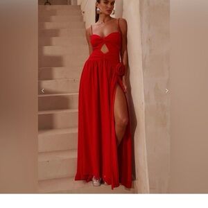 Petal & Pup Red Maxi Dress